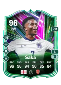 Bukayo Saka Path to Glory 96 RW