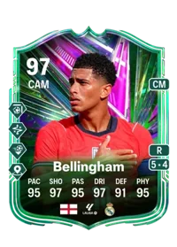 Carta promo FC 26 più recente di Jude Bellingham — Path to Glory 98 CAM