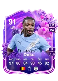 Jérémy Doku FUT Birthday 91 LW