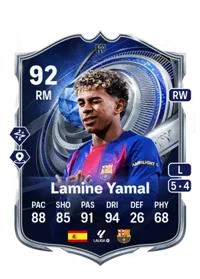 Lamine Yamal Nasraoui Ebana TOTY Honourable Mentions 92 RM